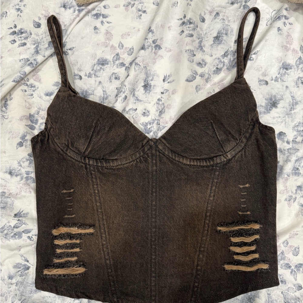 Miaou Kiko Denim Corset